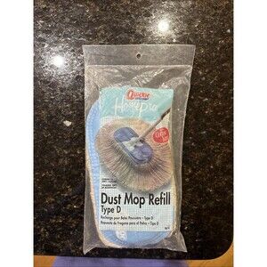 Vintage Quickie HomePro New 100% Cotton Yarn Dust Mop Refill Type D